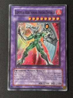 Yu-Gi-Oh! Elemental Hero Shining Phoenix Enforcer DP05-EN013 1st Edition (LP) - Image 1