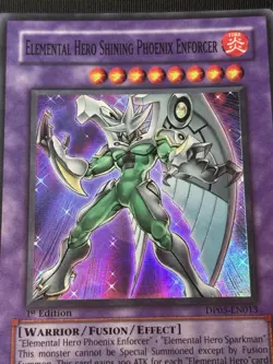 Yu-Gi-Oh! Elemental Hero Shining Phoenix Enforcer DP05-EN013 1st Edition (LP) - Image 4