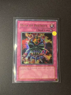 NM-MASK OF RESTRICT-LON-018-1st Edition -Ultra Rare - Image 1