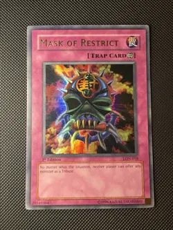 NM-MASK OF RESTRICT-LON-018-1st Edition -Ultra Rare - Image 2
