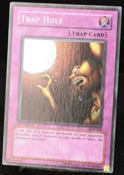 Yu-Gi-Oh! Trap Hole LOB-058 1.Edition (WAVY) Super Rare (1st) [NM] NA | EN 2002 - Image 3