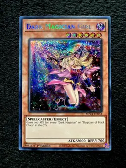 YUGIOH • DARK MAGICIAN GIRL • PRISMATIC SECRET RARE • MP24-EN053 • 1ST ED • VLP - Image 1