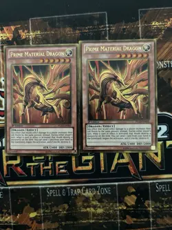 Yu-Gi-Oh! Prime Material Dragon X2 NM 1st Edition GOLD RARE - Image 1