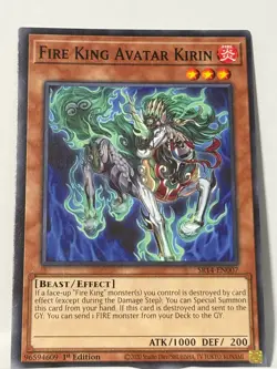 Yu-gi-oh! TCG Fire King Avatar Kirin SR14-EN007 x1 COMMON YUGIOH! NM - Image 1