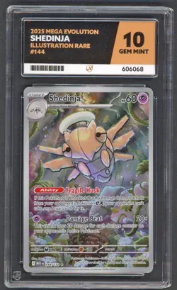 Pokemon Cards - ACE 10 Shedinja 144/132 - Mega Evolution IR - GEM MINT - PSA BGS - Image 1