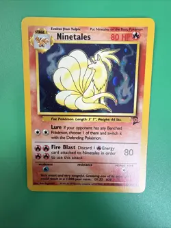 Ninetales Holo 12/102 Base Set WotC Vintage Pokemon Card 1999-2000 LP - Image 1