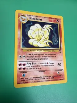Ninetales Holo 12/102 Base Set WotC Vintage Pokemon Card 1999-2000 LP - Image 2