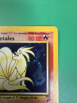 Ninetales Holo 12/102 Base Set WotC Vintage Pokemon Card 1999-2000 LP - Image 3