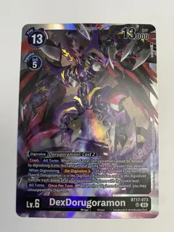 DexDorugoramon Secret Crisis BT17-073 Digimon Card Game NM - Image 1
