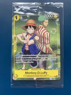 One Piece CCG Monkey.D.Luffy OP10-111 Rare Promo Card Factory Sealed Mint - Image 1