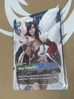 Ahri- Nine-Tailed Fox -Riftbound Metal Card Promo 1/35 Regional Exclusive - Image 3