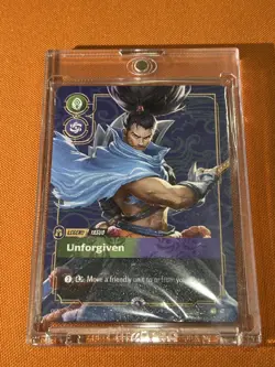 Riftbound YASUO Unforgiven METAL Card Houston Prize Wall Exclusive Promo - Image 1