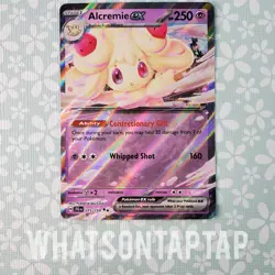 Pokemon Card Alcremie Ex 075/159 Ultra Rare Scarlet Violet Journey Together LP - Image 1