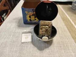 Pokemon 23K Gold Plated Complete Set (6) 1999 Burger King Cards w/Poke Balls - Image 5