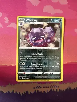 Pokemon Card Weezing Chilling Reign Reverse Holo Rare 095/198 Near Mint - Image 1
