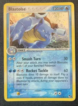 Blastoise 1/17 Pop Series 3 Holo 2006 Pokemon Card TCG Swirl MP/HP - Image 1