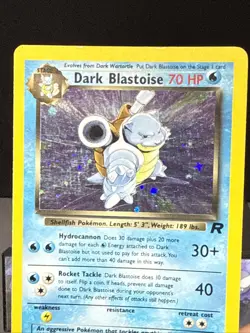 Pokemon Card Dark Blastoise 3/82 Holo Rare Team Rocket Set WOTC Light Play - Image 2