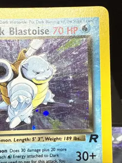 Pokemon Card Dark Blastoise 3/82 Holo Rare Team Rocket Set WOTC Light Play - Image 3