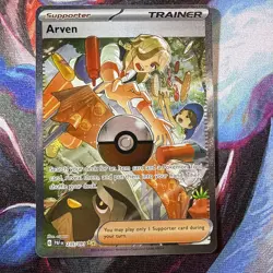 Arven 235/091 Paldean Fates Special Illustration Rare Pokemon TCG Card - Image 2