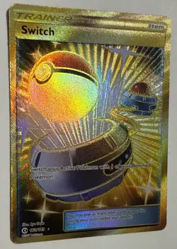 Switch (Secret) 160/149 SM Base Set Holo Pokemon TCG Card LP - Image 2