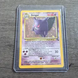 Gengar 5/62 Fossil Unlimited 1999 Pokemon Card Holo Rare NM - Image 1