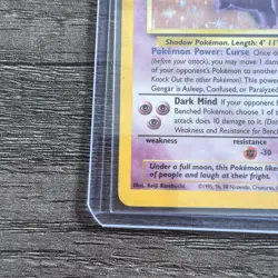 Gengar 5/62 Fossil Unlimited 1999 Pokemon Card Holo Rare NM - Image 5