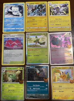 283 Pokemon Trading Cards plus 19 Code Redemption Cards and 31 Energy Cards - Image 3