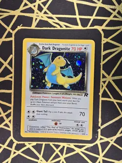 ?? Dark Dragonite 5/82 ?? Original Holo Rare Team Rocket Set Pokemon Card WOTC - Image 1
