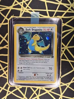 ?? Dark Dragonite 5/82 ?? Original Holo Rare Team Rocket Set Pokemon Card WOTC - Image 2