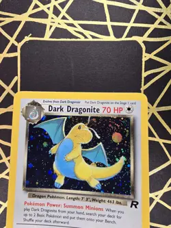 ?? Dark Dragonite 5/82 ?? Original Holo Rare Team Rocket Set Pokemon Card WOTC - Image 4