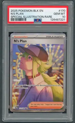 Pokemon Cards - PSA 10 N's Plan 170/086 - SIR - GEM MT - PSA10 - Image 1