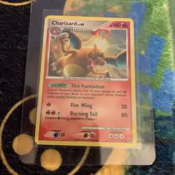 Pokemon TCG Charizard LV.60 Platinum Arceus Holo Rare Card 1/99 NM - Image 1