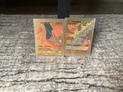 pokemon trading card game golden charizard and pikachu and zekrom - Image 1