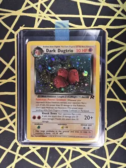 🔥 Dark Dugtrio 6/82 🔥 Original Holo Rare Team Rocket Set Pokemon Card WOTC - Image 2