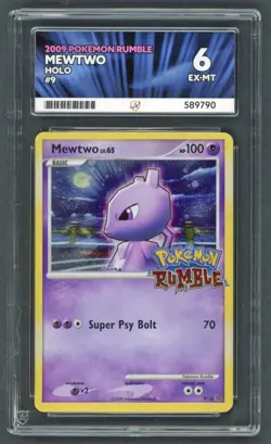 Pokemon Cards - ACE 6 Mewtwo 9/16 - Pokemon Rumble - EX-MT - PSA BGS CGC - Image 1