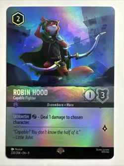 Robin Hood - Capable Fighter (Epic) 220/204 Fabled Holo Disney Lorcana Card NM(B - Image 1