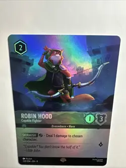Robin Hood - Capable Fighter (Epic) 220/204 Fabled Holo Disney Lorcana Card NM(B - Image 2