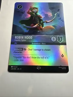 Robin Hood - Capable Fighter (Epic) 220/204 Fabled Holo Disney Lorcana Card NM(B - Image 3