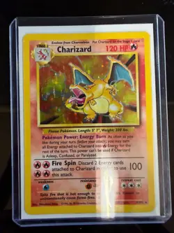 Pokemon 1999 Base Set Unlimited 4/102 Charizard Card Holo Original Owner Rare - Image 4