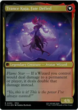 Kuja, Genome Sorcerer / Trance Kuja, Fate Defied - 0232 - Foil Final Fantasy MTG - Image 2