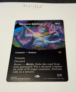Magic the Gathering MTG Rot-Curse Rakshasa Mythic B'less Card NM/M Dragonstorm - Image 1