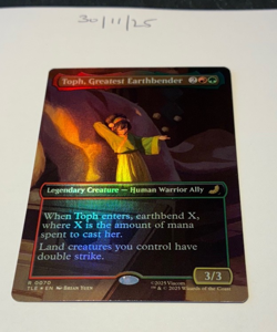 Magic the Gathering MTG Toph, Greatest Earthbender x1 Rare B'less FOIL Card NM/M - Image 1