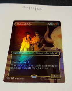 Magic the Gathering MTG Mai and Zuko x1 Rare B'less FOIL Card NM/M - Image 1