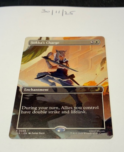 Magic the Gathering MTG Sokka's Charge x1 Rare Borderless Card NM/M - Image 1
