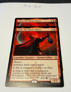 Magic the Gathering MTG Zhao, the Moon Slayer x2 Rare Cards NM/M Avatar - Image 1