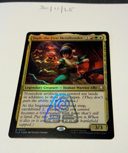 Magic the Gathering MTG Toph, the First Metalbender Rare FOIL Card NM/M Avatar - Image 1
