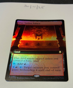 Magic the Gathering MTG Fire Nation Palace x1 Rare Extended FOIL Card NM/M - Image 1