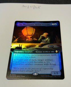 Magic the Gathering MTG The Mechanist, Aerial Artisan Extended FOIL Card NM/M - Image 1