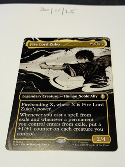 Magic the Gathering MTG Fire Lord Zuko x1 Rare Borderless Card NM/M - Image 1
