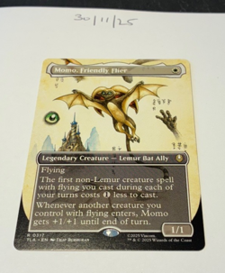 Magic the Gathering MTG Momo, Friendly Flier x1 Rare Borderless Card NM/M Avatar - Image 1